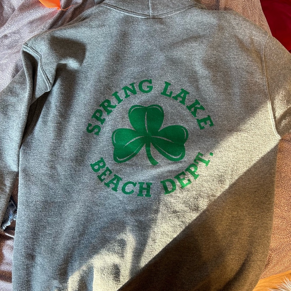 Gray sweatshirt